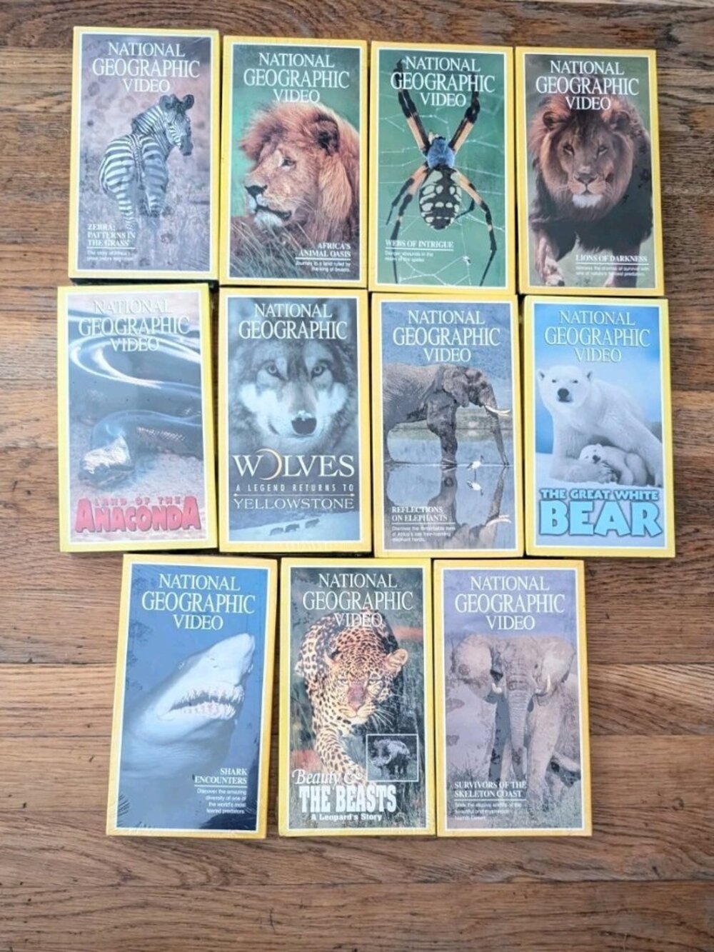 National Geographic Documentary Video Tapes (VHS) Lot Of 11 New & Sealed